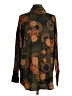 ACOA collection 100% Polyester Paisley Brown Long Sleeve Blouse Size XS - photo 2