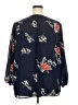 Fun2Fun 100% Polyester Blue 3/4 Sleeve Blouse Size 3X - photo 2