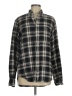 Assorted Brands 100% Cotton Plaid Black Long Sleeve Button-Down Shirt Size M - photo 1