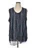 North Style Blue Sleeveless Blouse Size 1X - photo 1