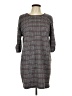 Reference Point Tweed Gray Casual Dress Size L - photo 1