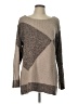Amber Sun Chevron-herringbone Brown Pullover Sweater Size L - photo 1