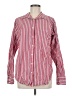 Lovers + Friends Stripes Red Long Sleeve Button-Down Shirt Size M - photo 1
