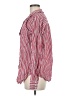 Lovers + Friends Stripes Red Long Sleeve Button-Down Shirt Size M - photo 5