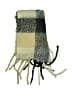 Old Navy 100% Polyester Plaid Ivory Black Scarf One size - photo 2