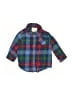 First Impressions Plaid Blue Long Sleeve Button-Down Shirt Size 3-6 mo - photo 1