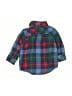 First Impressions Plaid Blue Long Sleeve Button-Down Shirt Size 3-6 mo - photo 2