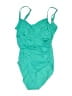 Jantzen Solid Green One Piece Swimsuit Size M (estimated) - photo 1