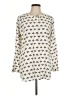 Ann Taylor LOFT Chevron-herringbone Ivory Long Sleeve Blouse Size L - photo 1