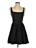 Francesca's 100% Polyester Solid Black Casual Dress Size S - photo 1