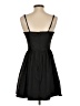 Francesca's 100% Polyester Solid Black Casual Dress Size S - photo 2