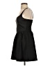 Francesca's 100% Polyester Solid Black Casual Dress Size S - photo 5