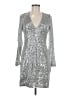 Express Metallic Silver Cocktail Dress Size M - photo 1