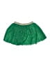 T.J. Maxx 100% Polyester Solid Green Skirt Size 5 - 6 - photo 2