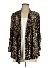 Ellen Tracy Leopard Print Brown Long Sleeve T-Shirt Size L - photo 1