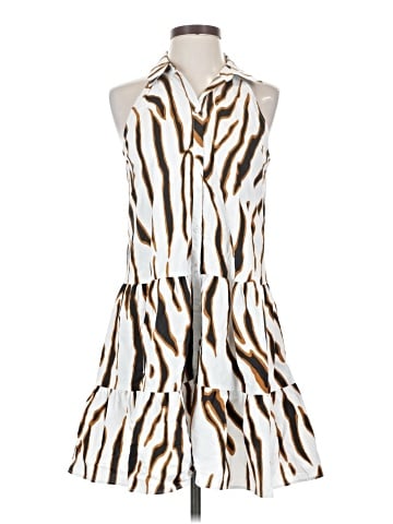 Lavender Brown Casual Dress (view 1)