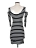 Bebe Stripes Black Casual Dress Size S - photo 2