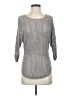 Express 100% Rayon Metallic Silver Pullover Sweater Size S - photo 1