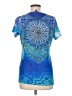 DressBarn Blue Short Sleeve Top Size M - photo 2