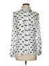 Max Jeans 100% Rayon Print Ivory Long Sleeve Blouse Size S - photo 1
