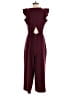 J.Crew 100% Polyester Burgundy Jumpsuit Size 4 - photo 2