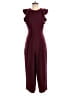 J.Crew 100% Polyester Burgundy Jumpsuit Size 4 - photo 1