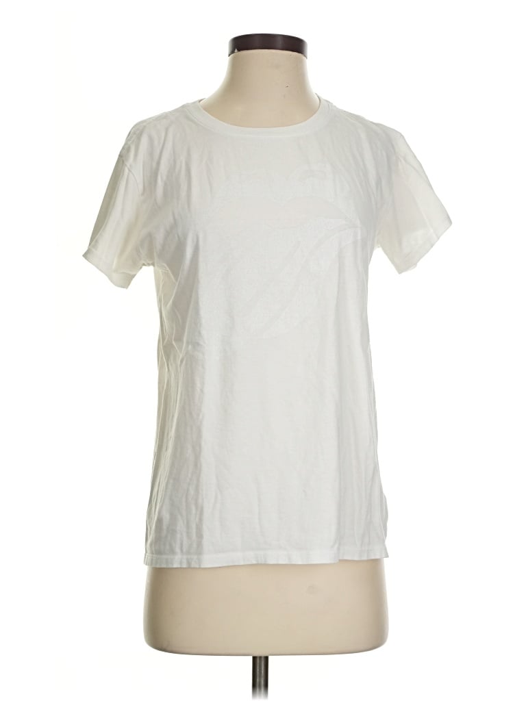 Pre-owned Lucky Brand Short Sleeve T-shirt In White