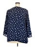 Lane Bryant 100% Polyester Blue 3/4 Sleeve Blouse Size 22 - photo 2
