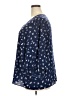 Lane Bryant 100% Polyester Blue 3/4 Sleeve Blouse Size 22 - photo 5