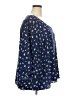 Lane Bryant 100% Polyester Blue 3/4 Sleeve Blouse Size 22 - photo 4