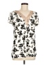 Assorted Brands Ivory Short Sleeve Blouse Size M - photo 1