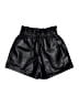 RAMISU 100% Polyurethane Metallic Black Shorts Size M - photo 1