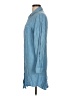 Style Envy 100% Rayon Blue 3/4 Sleeve Button-Down Shirt Size L - photo 5