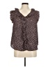Ann Taylor 100% Polyester Black Sleeveless Blouse Size M - photo 1