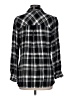 Venus Plaid Black Long Sleeve Blouse Size L - photo 2