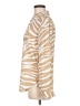 Ann Taylor 100% Polyester Animal Print Ivory Long Sleeve Blouse Size M - photo 5