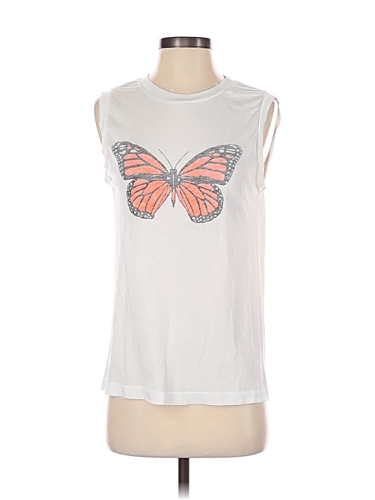 Pre-owned Wildfox Sleeveless T-shirt In White