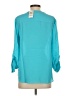 JM Collection 100% Polyester Teal 3/4 Sleeve Blouse Size S - photo 2