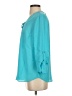 JM Collection 100% Polyester Teal 3/4 Sleeve Blouse Size S - photo 5