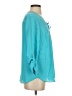 JM Collection 100% Polyester Teal 3/4 Sleeve Blouse Size S - photo 4