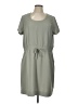 32 Degrees 100% Polyester Solid Gray Casual Dress Size L - photo 1