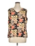 Diane Gilman Orange Sleeveless Blouse Size 1X - photo 1