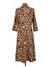 Assorted Brands Animal Print Brown Casual Dress Size L - photo 2