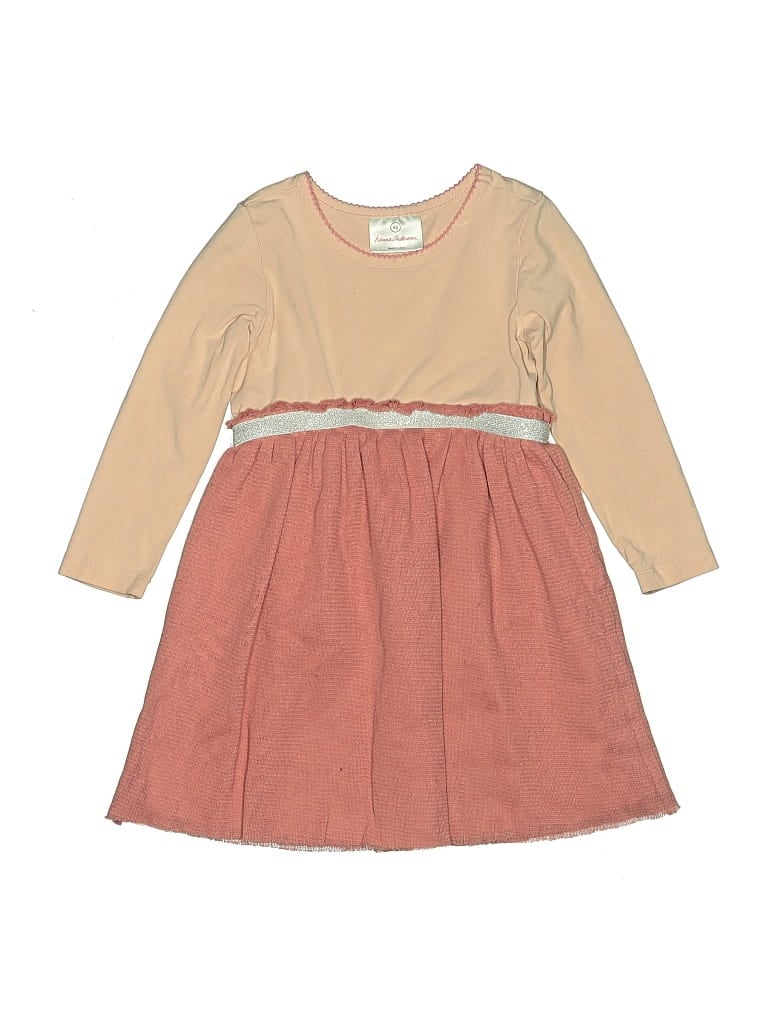 Pre-owned Hanna Andersson Kids' Dress In Tan