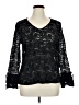 Marks & Spencer Black Long Sleeve Blouse Size UK 20 / US 16 - photo 1