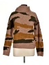 Mystree Camo Brown Turtleneck Sweater Size L - photo 1