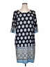 NY Collection Print Blue Casual Dress Size XL - photo 1