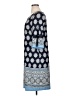 NY Collection Print Blue Casual Dress Size XL - photo 5