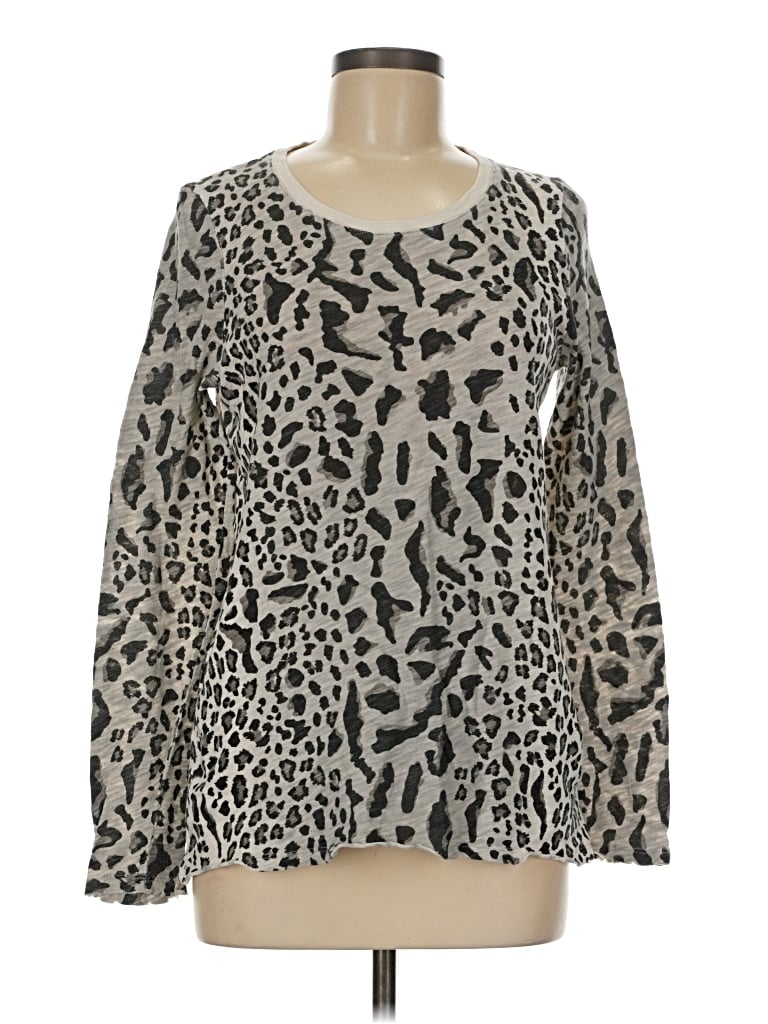 Pre-owned Atm Anthony Thomas Melillo Long Sleeve T-shirt In Gray