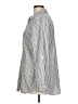 Chico's 100% Cotton Stripes Silver Long Sleeve Blouse Size Lg (2) - photo 5